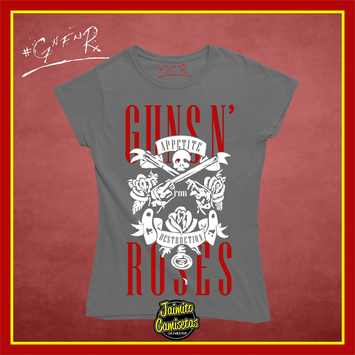 Camiseta GunsnRoses art