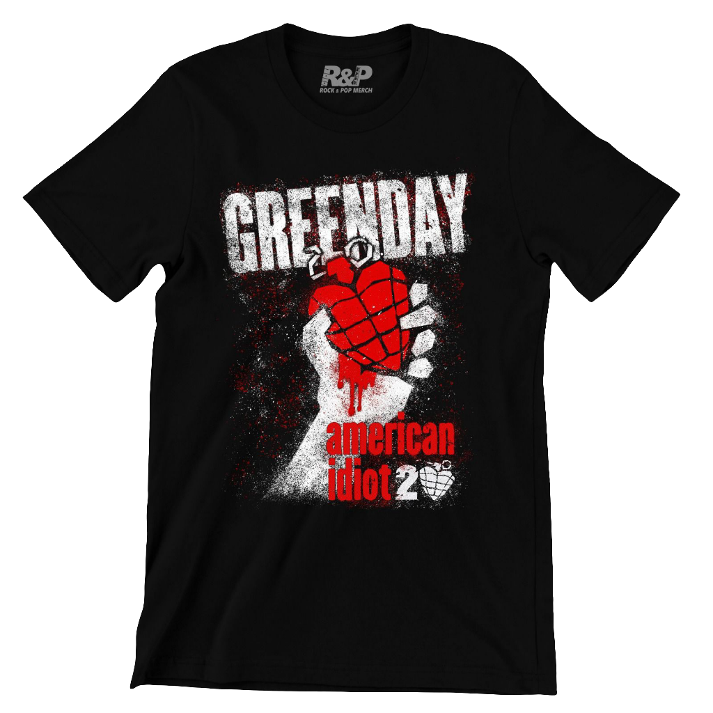 Camiseta Green Day American Idiot negra