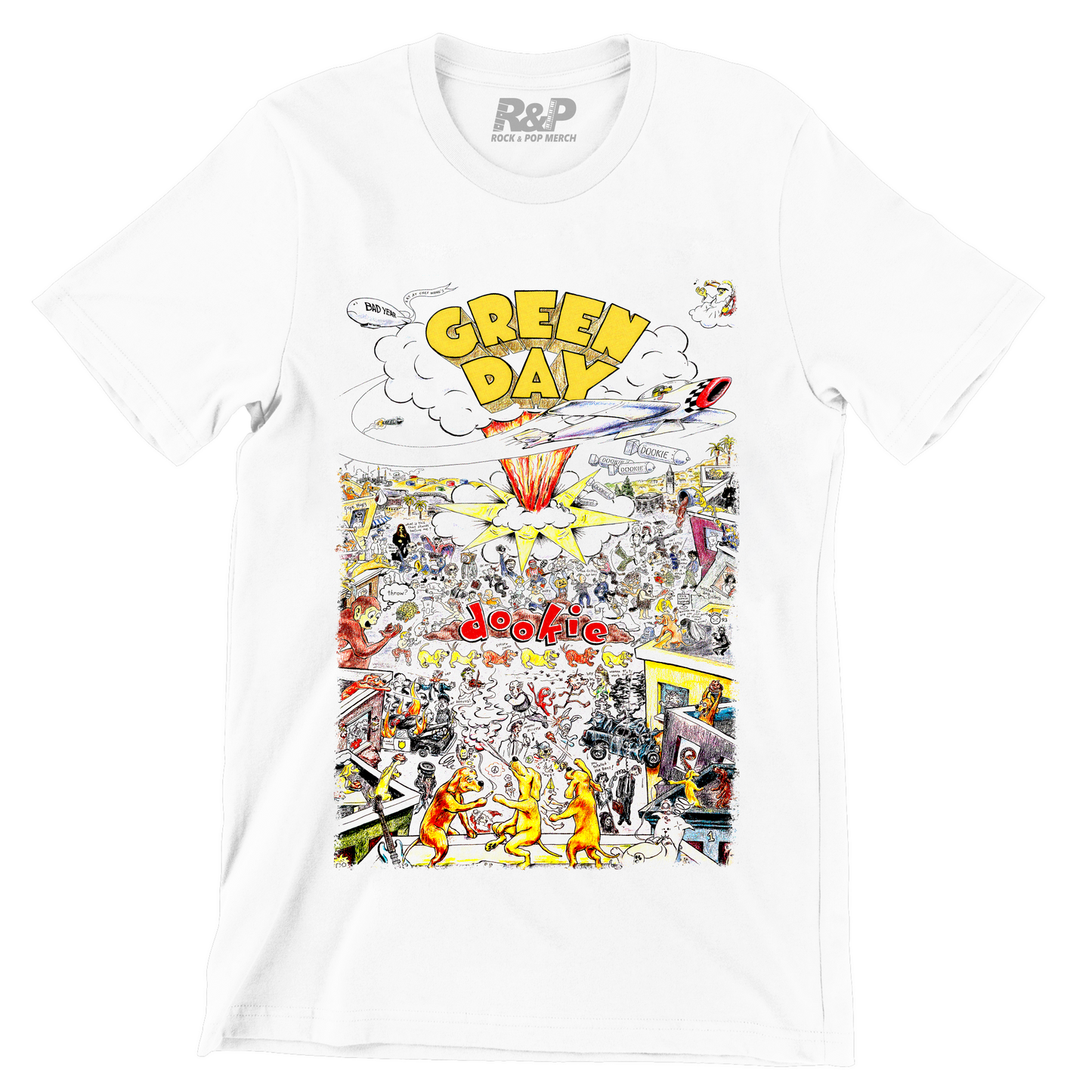 Camiseta Green Day Dookie Blanca