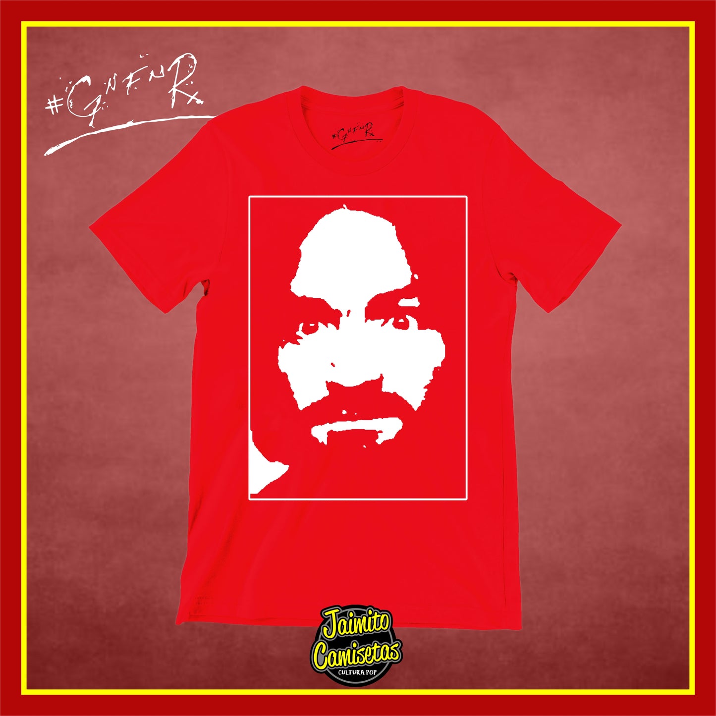 Camiseta GunsnRoses Charlie roja