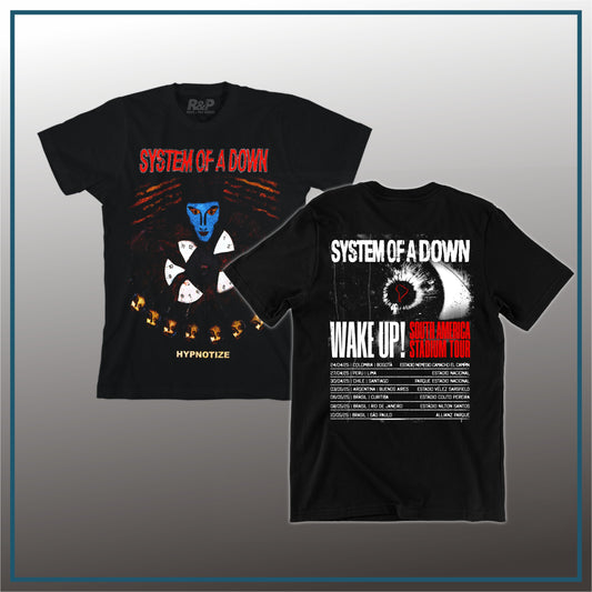 Camiseta System of a Down hypnotize y Gira 2025