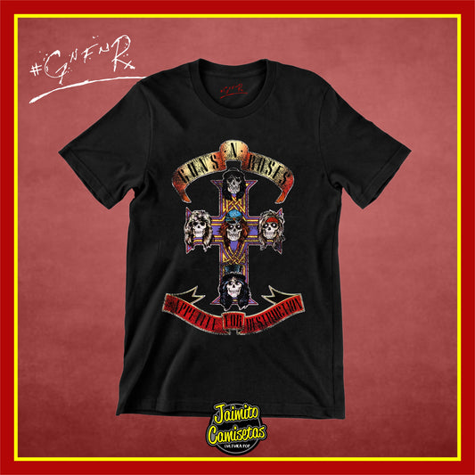 Camiseta GunsnRoses Apettite for Destruction
